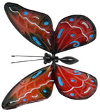 Lot de 3 tuteurs de jardin papillons en agate, 55 cm, décoration jardin