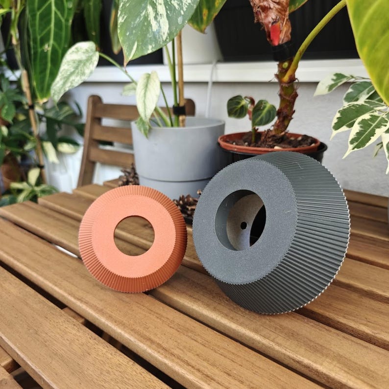 Cache-pot inversé pour plantes d'intérieur, pot à l'envers avec filet et anneau, petit et grand formats