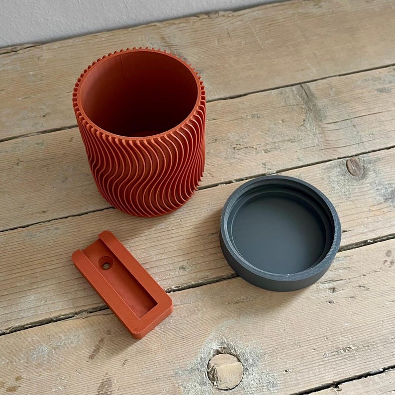 Pot mural auto-irrigué avec réservoir d'eau - Design minimaliste 120x90 mm