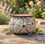 Pot de plantes succulentes en céramique avec drainage, petite jardinière pour cactus herbes décoration intérieure