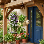 Pot suspendu paresseux en céramique, support pour plantes succulentes, décoration intérieure bohème, suspension en corde naturelle