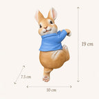 Jardinière suspendue lapin, décoration pour pot de fleurs, statue de jardin, ornement extérieur mignon