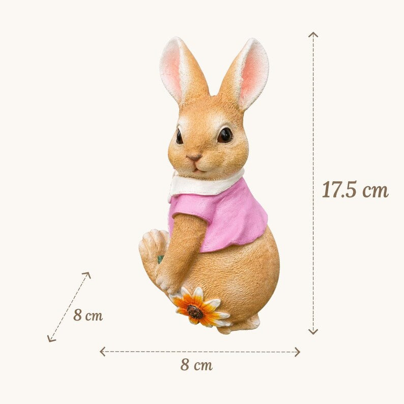 Jardinière suspendue lapin, décoration pour pot de fleurs, statue de jardin, ornement extérieur mignon