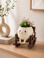 Jardinière suspendue en résine pour chat, pot de fleur animal, décoration intérieure
