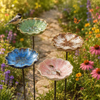 Abreuvoir pour abeilles en céramique avec piquet, mangeoire pour oiseaux et bain d'oiseaux